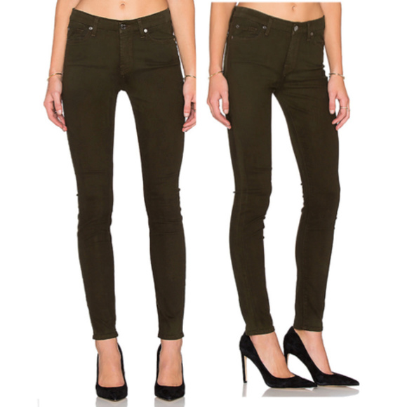 7 For All Mankind Denim - EUC 7 For All Mankind Mid Rise Skinny, Hunter, 25